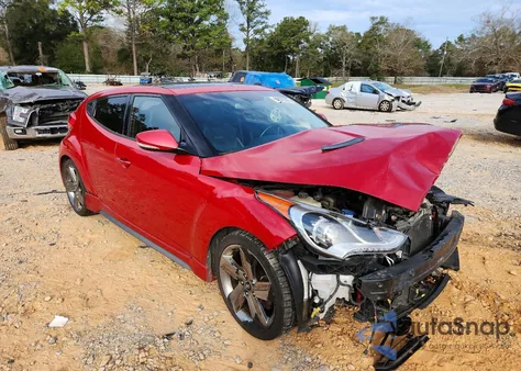2015 Hyundai Veloster Turbo z USA, uszkodzony, nr VIN KMHTC6AE4FU216416